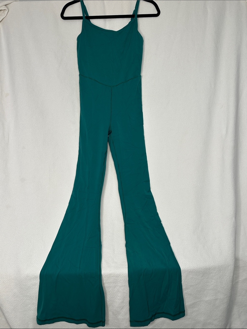 aerie Teal Flared-Strap Jumpsuit
